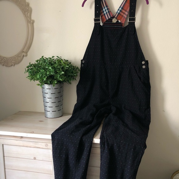 Anthropologie Dotted Tweed Overalls - Picture 2 of 8